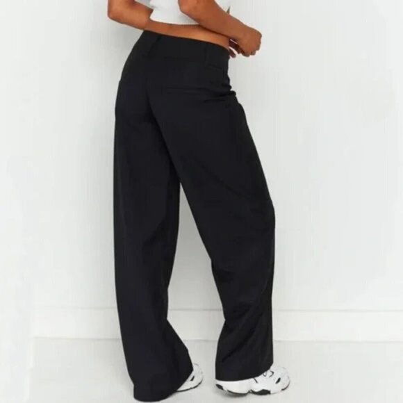 Beginning Boutique Maeve Trouser Pants Size 6 Wide Leg Mid Rise Casual Dress NWT - Picture 10 of 12